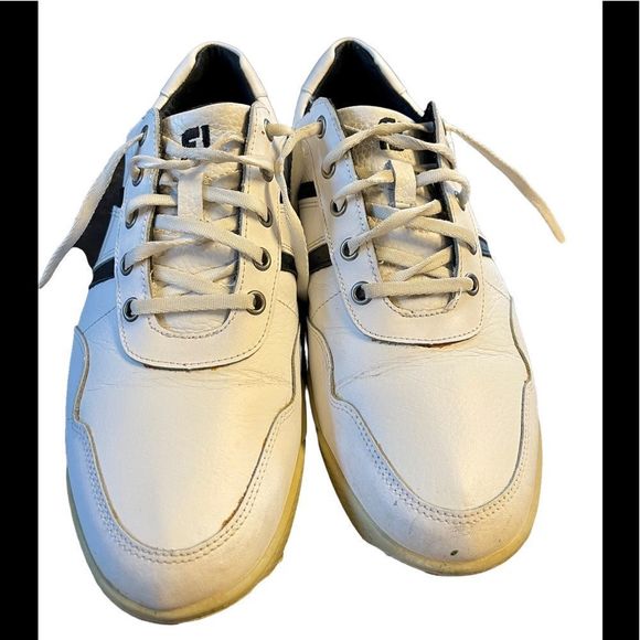 FJ, Contour Casual , golf shoes, size 9.5 , white black - Picture 2 of 4